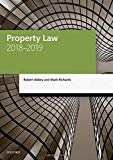 Book Property Law 2018-2019 (Legal Practice Course Manuals) free