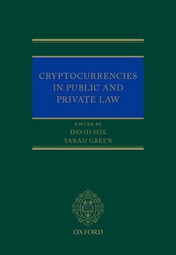 Book Cryptocurrencies in Public and Private Law free