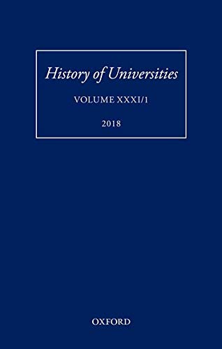 Book History of Universities: Volume XXXI / 1 (History of Universities Series) free Book History of Universities: Volume XXXI / 1 (History of Universities Series) free