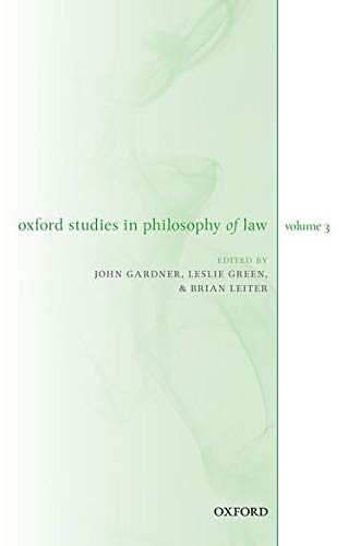 Book Oxford Studies in Philosophy of Law Volume 3 free