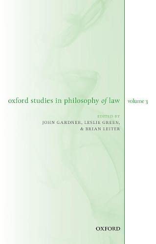 Book Oxford Studies in Philosophy of Law Volume 3 free
