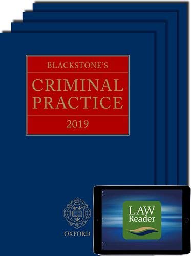 Book Blackstone's Criminal Practice 2019 (Book, All Supplements, and Digital Pack) free
