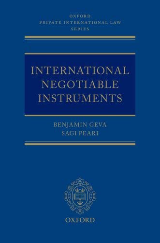 Book International Negotiable Instruments (Oxford Private International Law) free