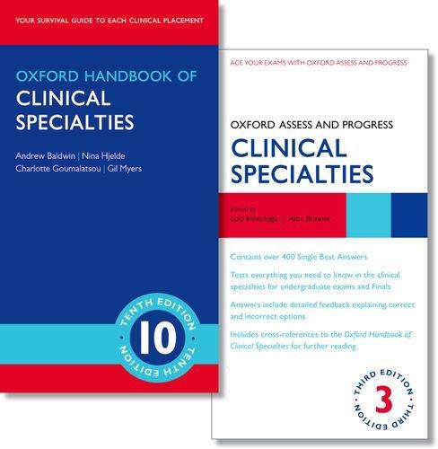 Book Oxford Handbook Of Clinical Specialties 10e And Oxford Assess And Progress: Clinical Specialties 3e (oxford Medical Handbooks) free