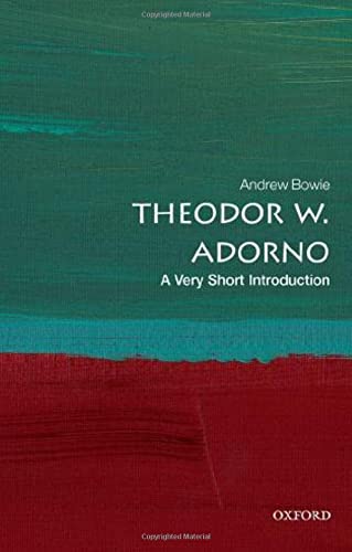 Book Theodor Adorno: A Very Short Introduction (Very Short Introductions) free