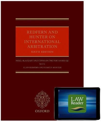 Book Redfern and Hunter on International Arbitration (hardback + digital pack): Sixth Edition free