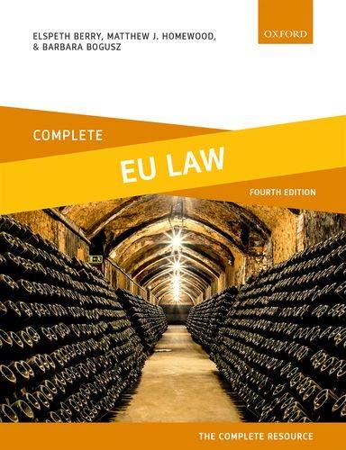 Book Complete EU Law: Text, Cases, and Materials free