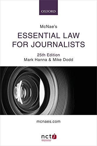 Book McNae's Essential Law for Journalists free