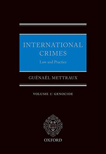 Book International Crimes Law and Practice Volume I: Genocide free