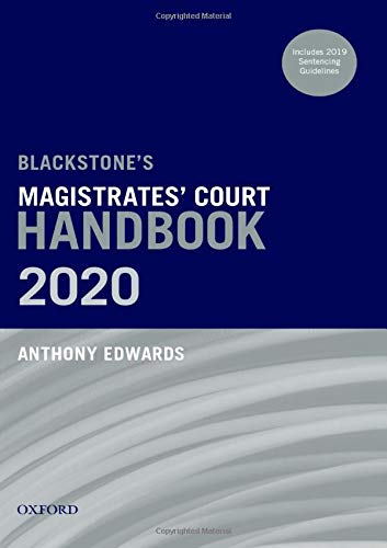 Book Blackstone's Magistrates' Court Handbook 2020 free