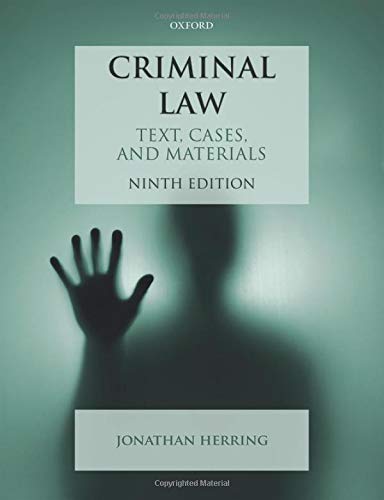 Book Criminal Law: Text, Cases, and Materials free