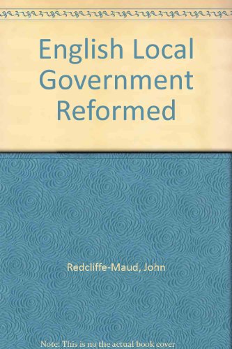 Book English local government reformed free