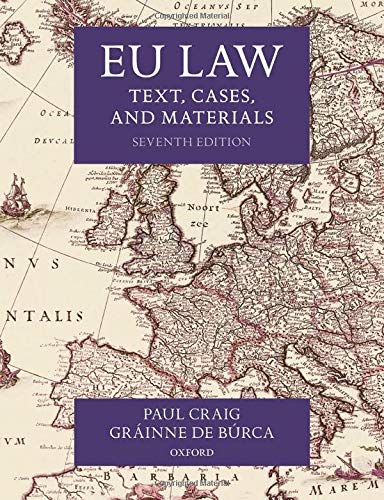 Book EU Law: Text, Cases, and Materials free