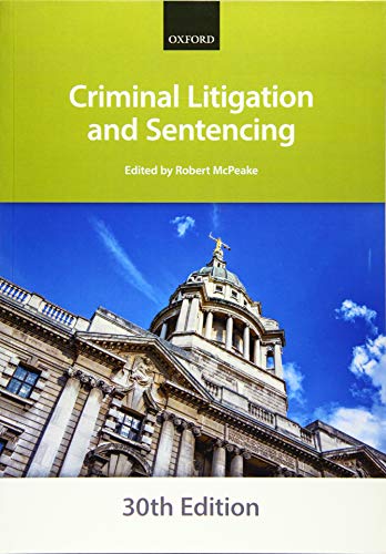 Book Criminal Litigation and Sentencing (Bar Manuals) free