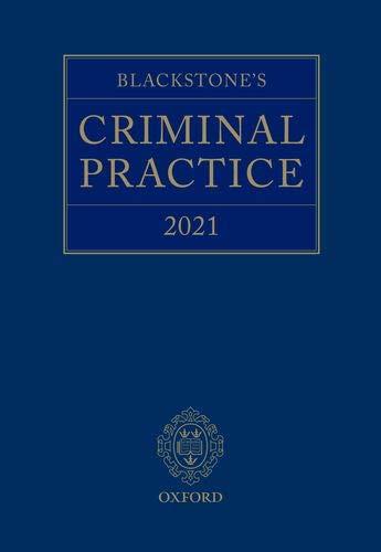 Book Blackstone's Criminal Practice 2021 free