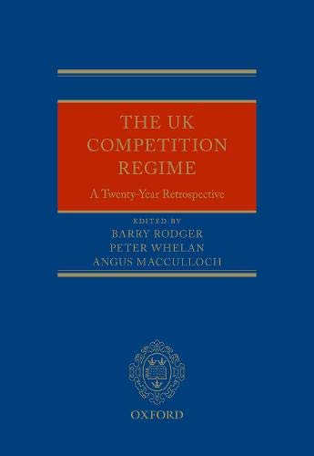 Book The UK Competition Regime: A Twenty-Year Retrospective free