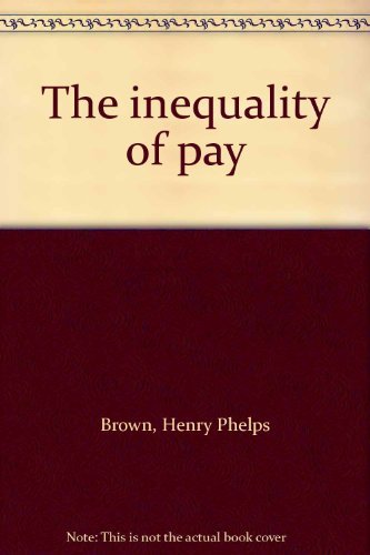Book The inequality of pay free