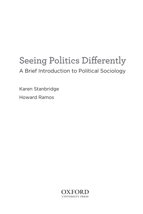 Book Seeing Politics Differently: A Brief Introduction to Political Sociology free