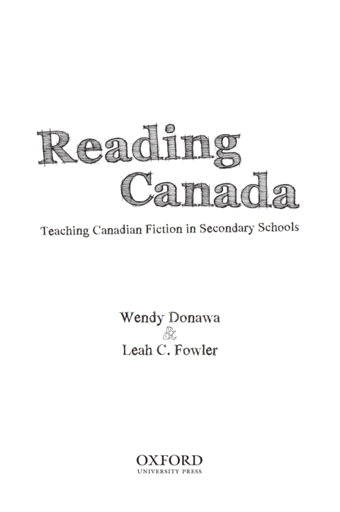 Book Reading Canada: Teaching Canadian Fiction in Secondary Schools free