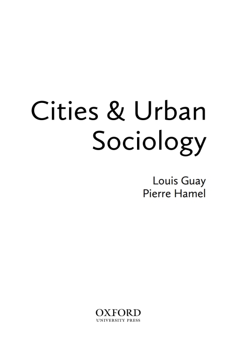 Book Cities and Urban Sociology free