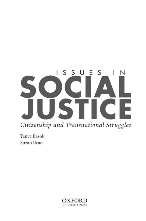 Book Issues in Social Justice: Citizenship and Transnational Struggles free