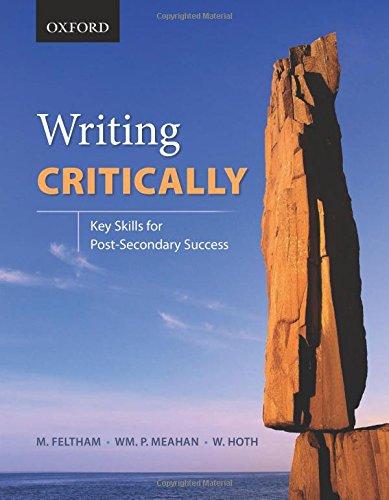 Book Writing Critically: Key Skills For Post-secondary Success free