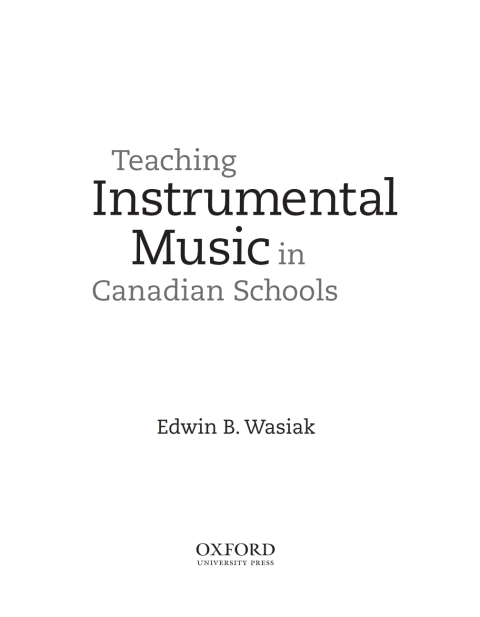 Book Teaching Instrumental Music in Canadian Schools free