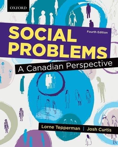 Book SOCIAL PROBLEMS:CANADIAN PERSPECTIVE free