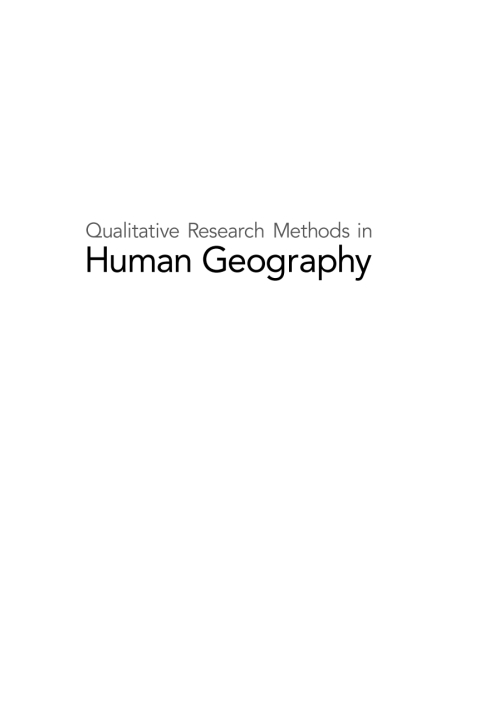 Book Qualitative Research Methods in Human Geography free