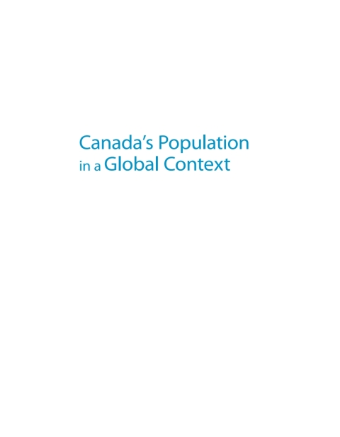 Book Canada's Population in a Global Context: An Introduction to Social Demography free