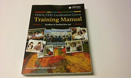 Book TESOL/TEFL Certification Course Training Manual free