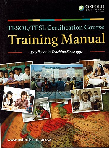 Book TESOL/TESL Certification Course Training Manual free