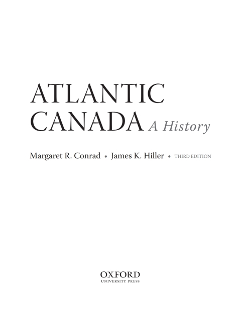 Book Atlantic Canada: A History free