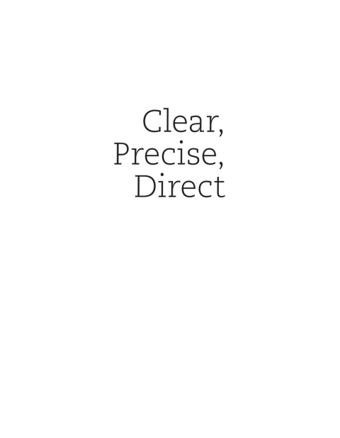Book Clear, Precise, Direct: Strategies for Writing free