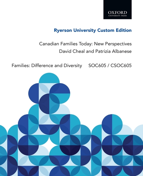 Book Canadian Families Today: New Perspectives: Ryerson University Custom Edition free