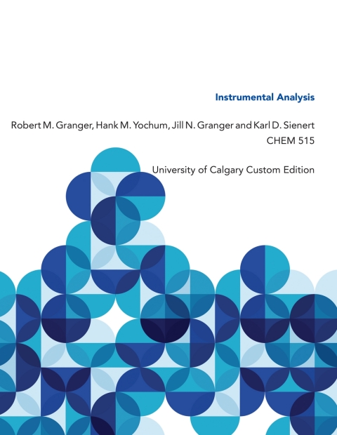Book Instrumental Analysis: University of Calgary Custom Edition free