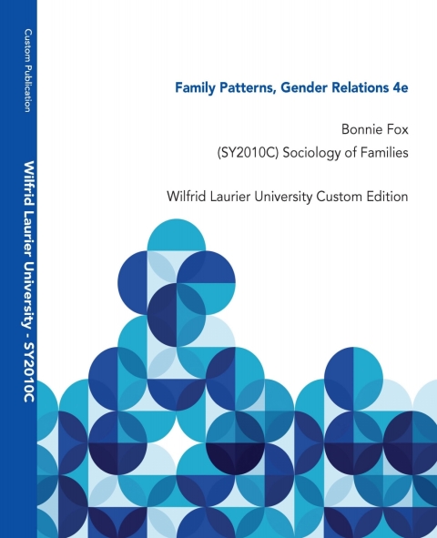 Book Family Patterns, Gender Relations: Wilfrid Laurier University Custom Edition free