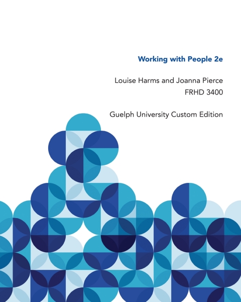 Book Working with People: Guelph University Custom Edition free