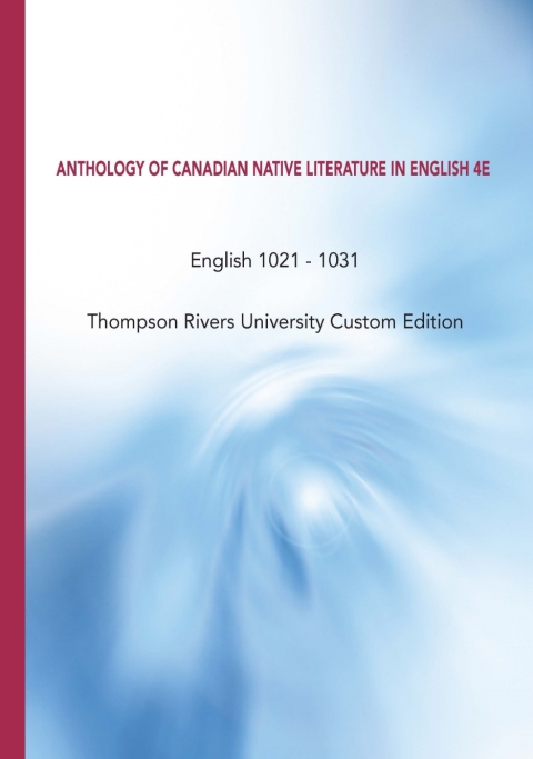 Book Anthology of Canadian Native Literature in English free