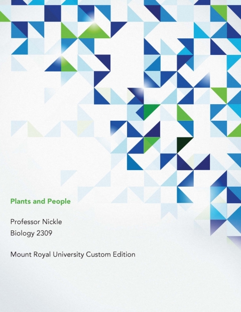 Book Plants and People: Mount Royal University Custom Edition free