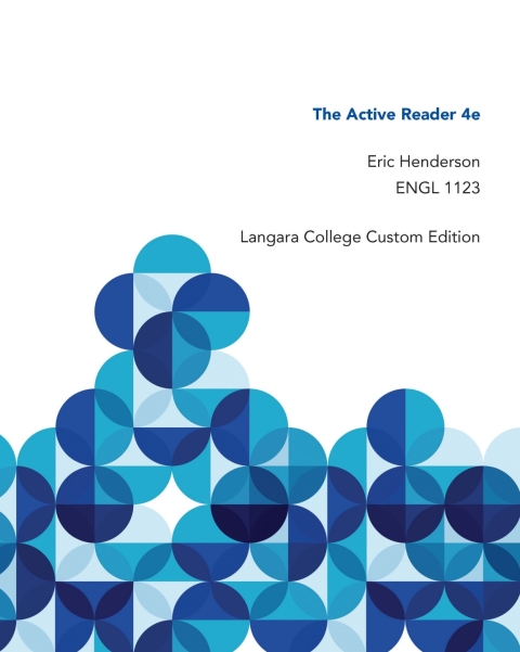 Book The Active Reader: Langara College Custom Edition free
