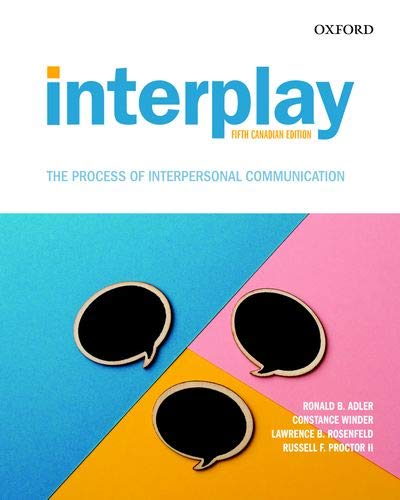 Book INTERPLAY: THE PROCESS OF INTERPERSONAL COMMUNICATION free