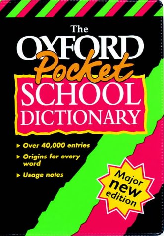 Book The Oxford Pocket School Dictionary free