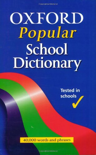 Book Oxford Popular School Dictionary free