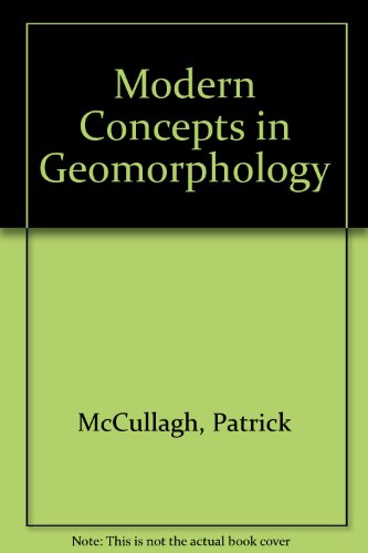 Book Modern concepts in geomorphology free