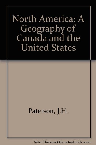 Book North America: A Geography of Canada and the United States free