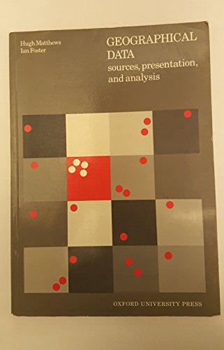 Book Geographical Data: Sources, Presentation, and Analysis free