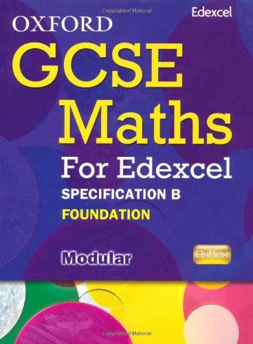 Book Oxford GCSE Maths for Edexcel: Specification B Student Book Foundation (E-G) free
