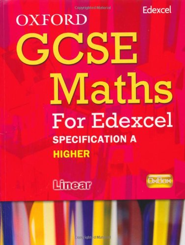 Book Oxford GCSE Maths for Edexcel: Specification A Student Book Higher (B-D) free
