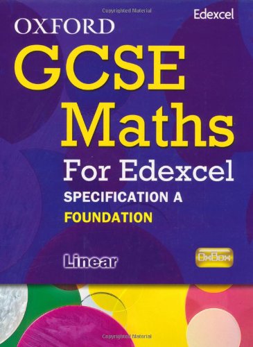 Book Oxford GCSE Maths for Edexcel: Specification A Student Book Foundation (E-G) free